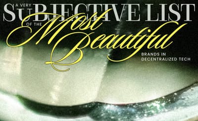 A subjective list of the most beautiful brands in Web3 ⋅ EV#006