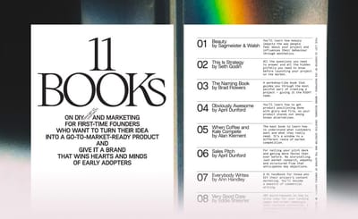 11 books on design-it-yourself and marketing for first-time founders ⋅ EV #012